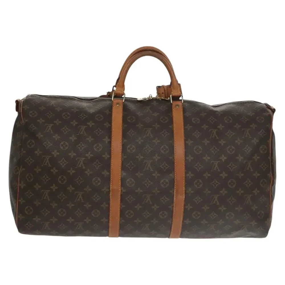 LOUIS VUITTON Monogram Keepall Bandouliere 60 Boston Bag M41412